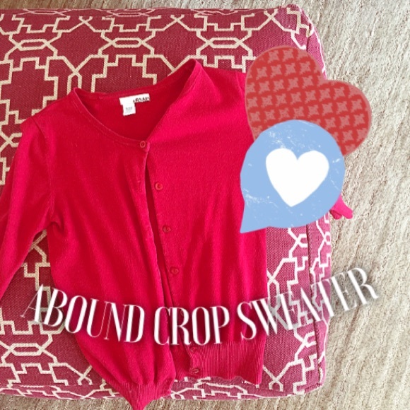 { abound } red crop sweater