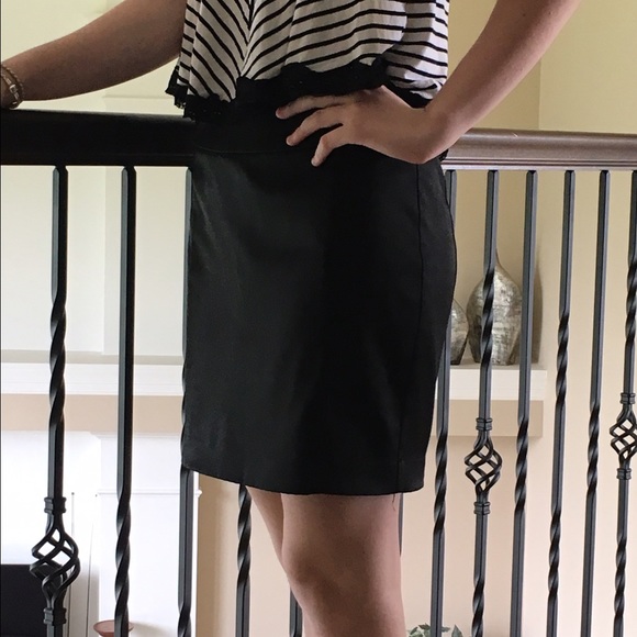 Express Satin Pencil Skirt