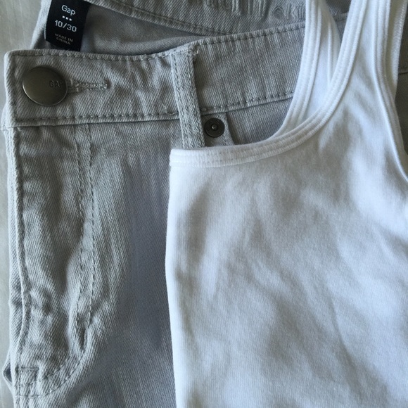 Gray gap jeans