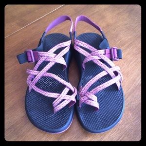 Purple chacos, size 8