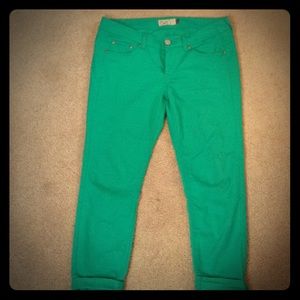 Teal capris