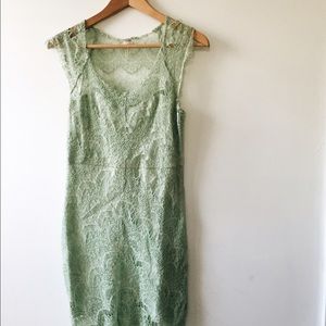 Free People Mint Lace Dress