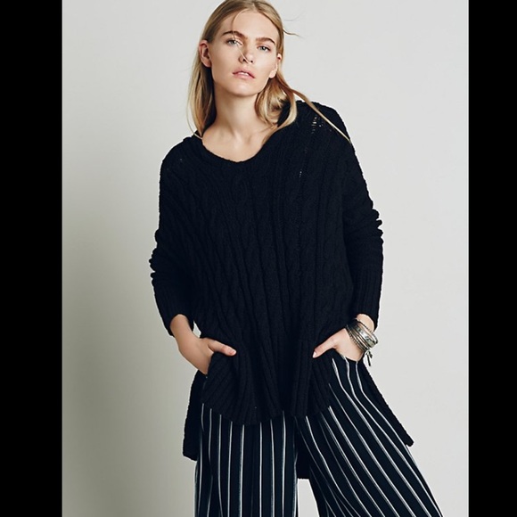 ❗️1DAY SALE+FREE SHIP❗️FREE PEOPLE cable pullover - Picture 2 of 4