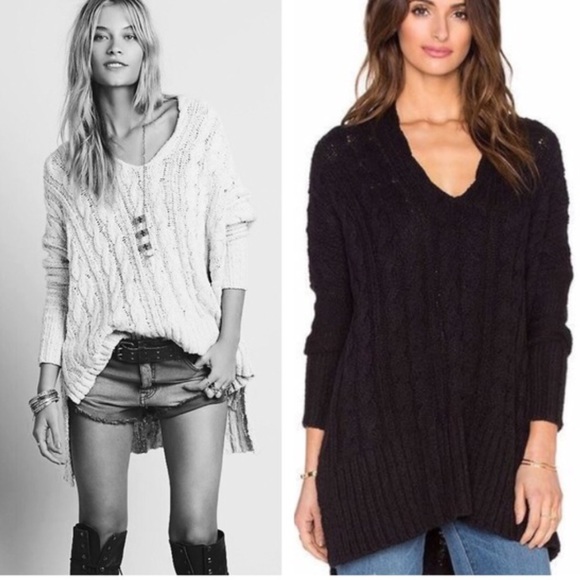 ❗️1DAY SALE+FREE SHIP❗️FREE PEOPLE cable pullover - Picture 4 of 4