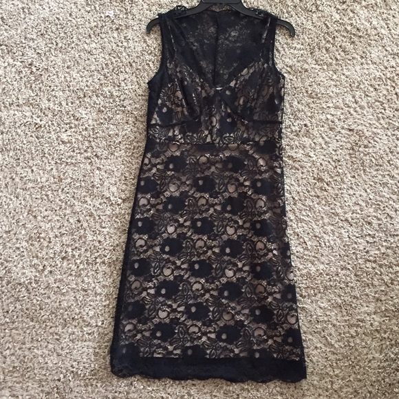 BCBG Maxazria Black lace dress