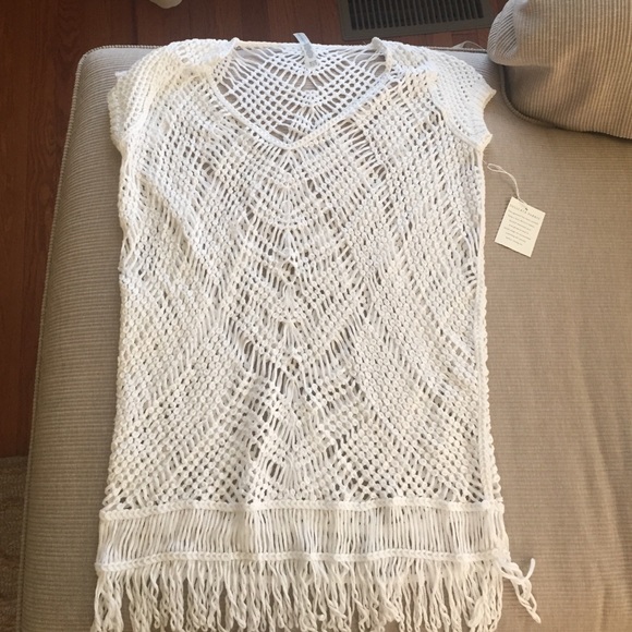 NWT Victoria Secret Crochet Swim Coverup (Size XS)