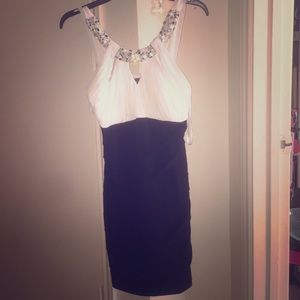 Black and White prom dress
