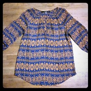 Fun2fun Keyhole Peasant Blouse
