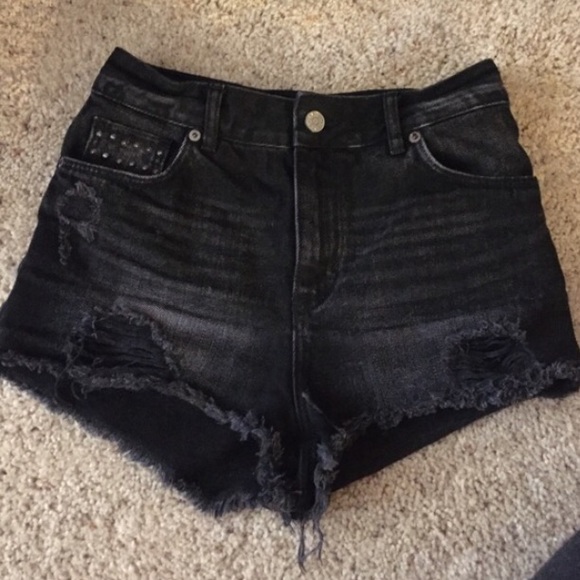 Black High Waisted Shorts
