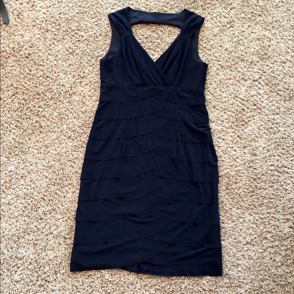 Blue tiered dress