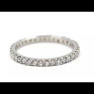 0.77 Ct. Round Cut Diamond Women's Eternity Ring