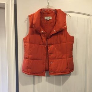 Orange puffer vest from Forever 21 medium