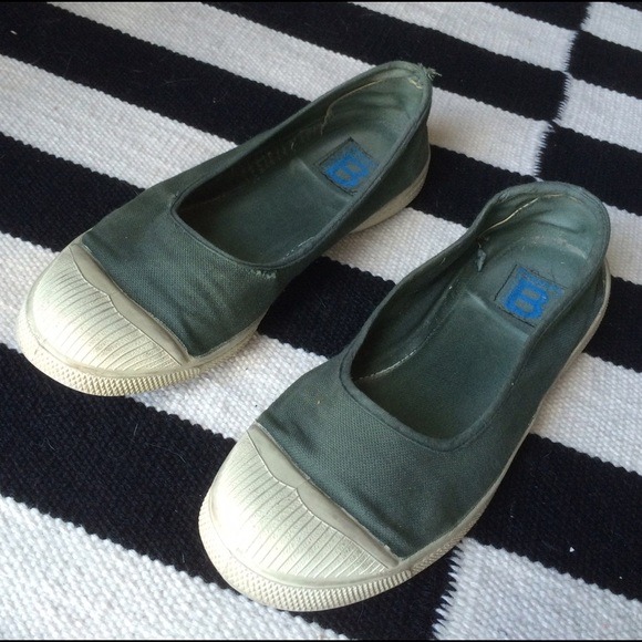 French ballerina sneakers - Olive