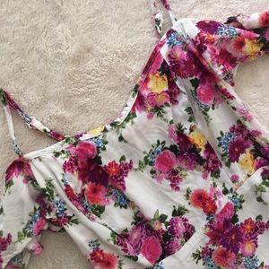 Off the shoulder Flower Dress