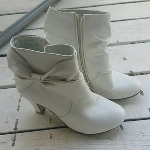 White Ankle Booties