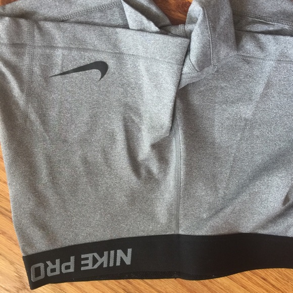 Grey Nike pro shorts
