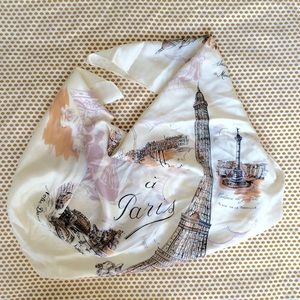 Paris Lovers' Silky Scarf