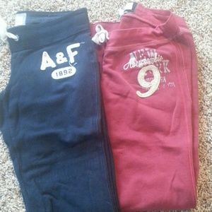A&F sweats 2 pair