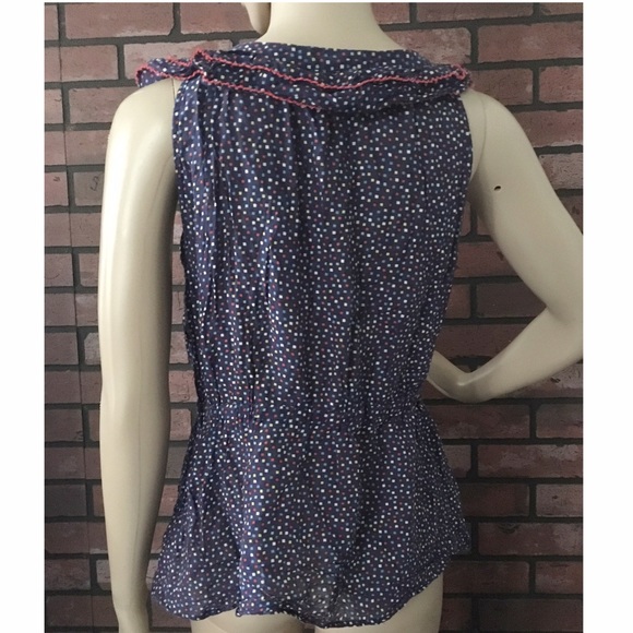 ❌sold in bundle❌ Anthropologie ruffle sleeve top 8 - Picture 3 of 4