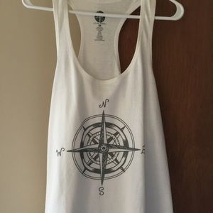 Racer back compass tank
