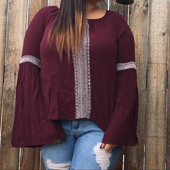 Burgundy Shirt