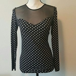 Long Sleeve Polka Dot Shirt