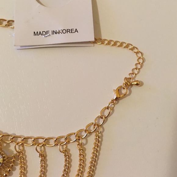 Ankle Bracelet High Heel Shoe Chain Layered Dangle - Picture 4 of 4