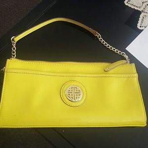 Yellow beautiful kate Landry clutch