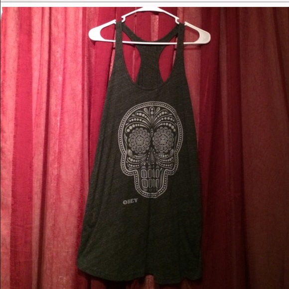 Obey Sugar Skull Tank Dress