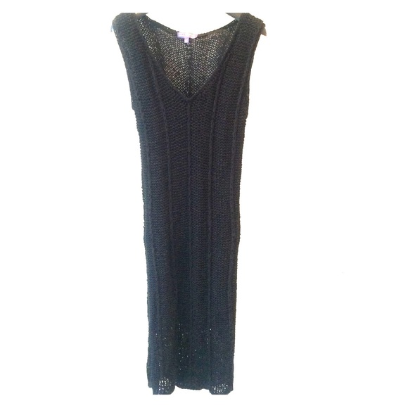 Vivienne Deep V-Neck Black Dress