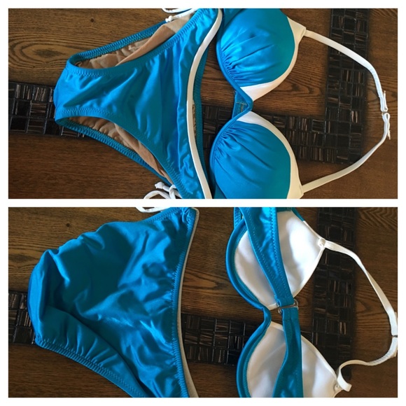 Blue swimsuit