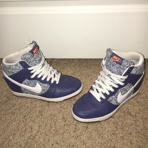 NEW Nike hidden wedge high top sneakers