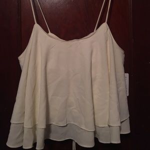 Free People layered white shirt