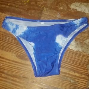 Blue tie dye bikini bottoms NWOT