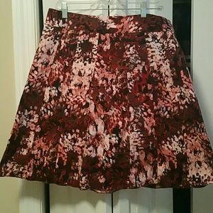 CUTE ANN TAYLOR SKIRT Pink red and black