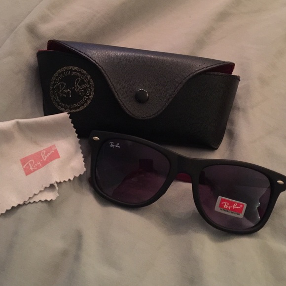 justin ray ban, pink plaid
