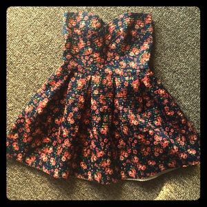 Clearance floral boho bandage sweetheart dress