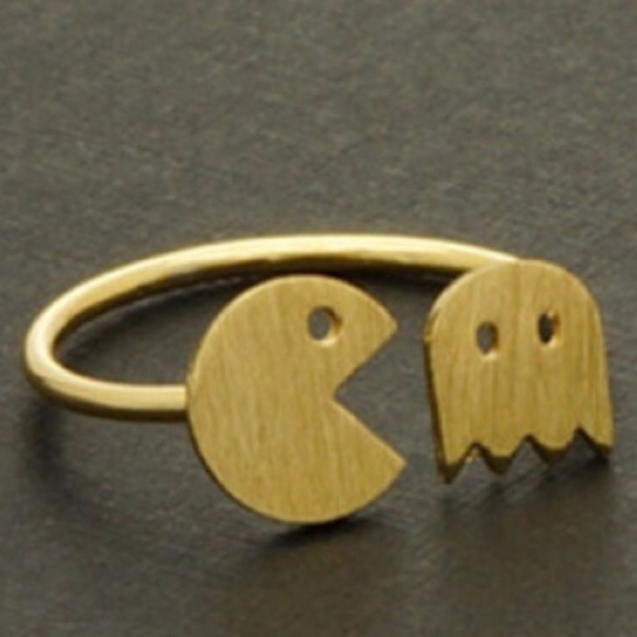 💥NEW💥 Gold Dipped Pac-Man Themed Ring - Picture 3 of 3