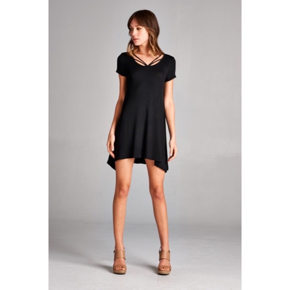 Strappy Scoopneck Dress - Picture 2 of 3