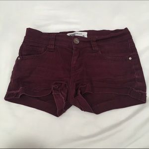 Maroon shorts