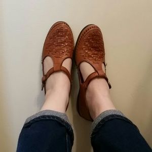 Leather Mary Jane's