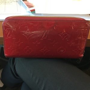 Authentic red Louis Vuitton wallet !