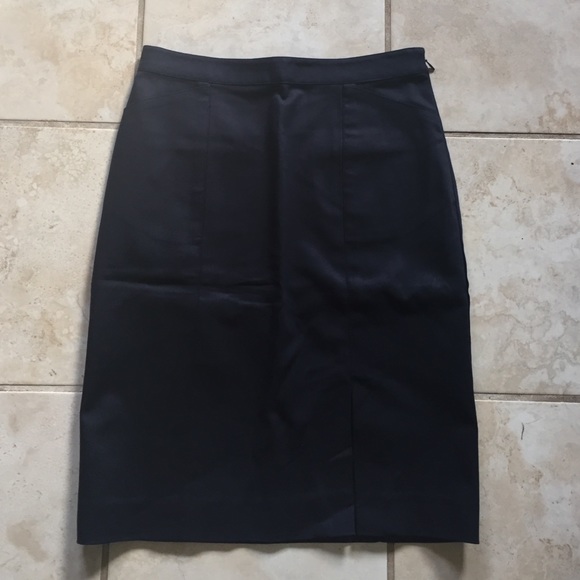 Club Monaco Mid Length Dark Navy Skirt 2 Small