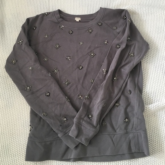J Crew gem sweatshirt