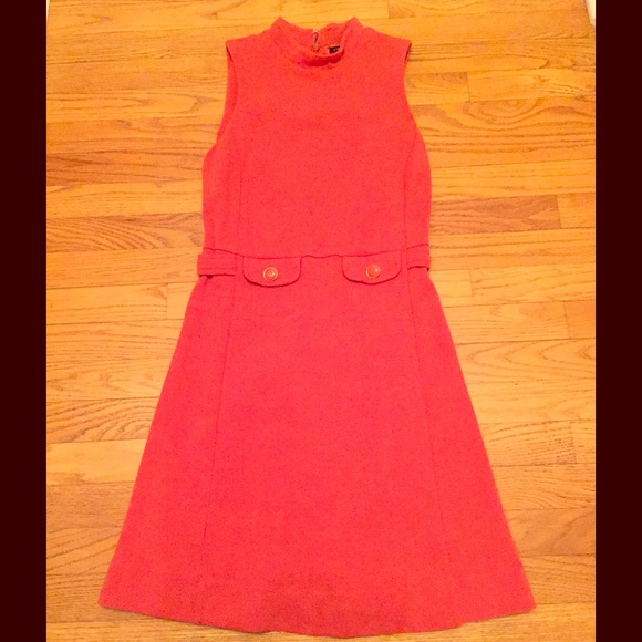 SOLD! Banana Republic Tangerine Sheath Dress Sz. 4