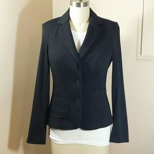 Black knit blazer