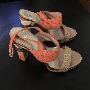 Vince Camuto Adrien Sandals, Ocean Coral Size 9.5