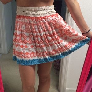 5 for $10 tribal print skirt