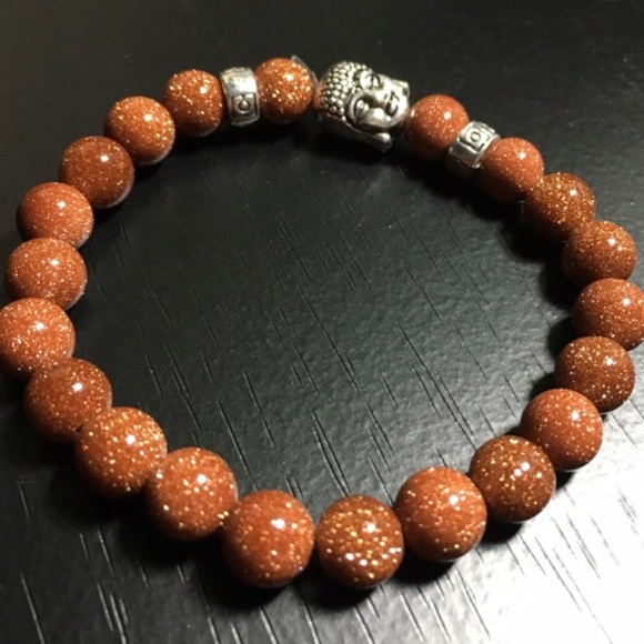 NEW Lucky Tiger Eye Buddha Bracelet - Picture 2 of 3