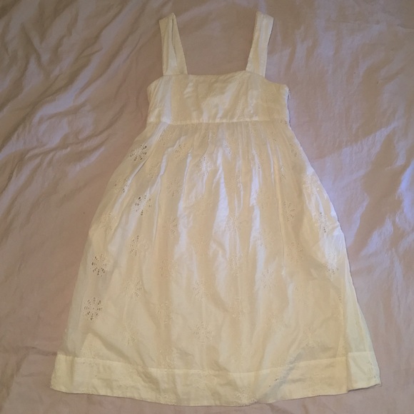 Banana Republic crisp white dress